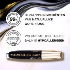 L’Oréal Paris - Volume Million Lashes Balm Noir - 01 Black - Zwart - Volume Mascara - 8.9 Ml -Cosmetische Kortingen Winkel 1200x1200 852