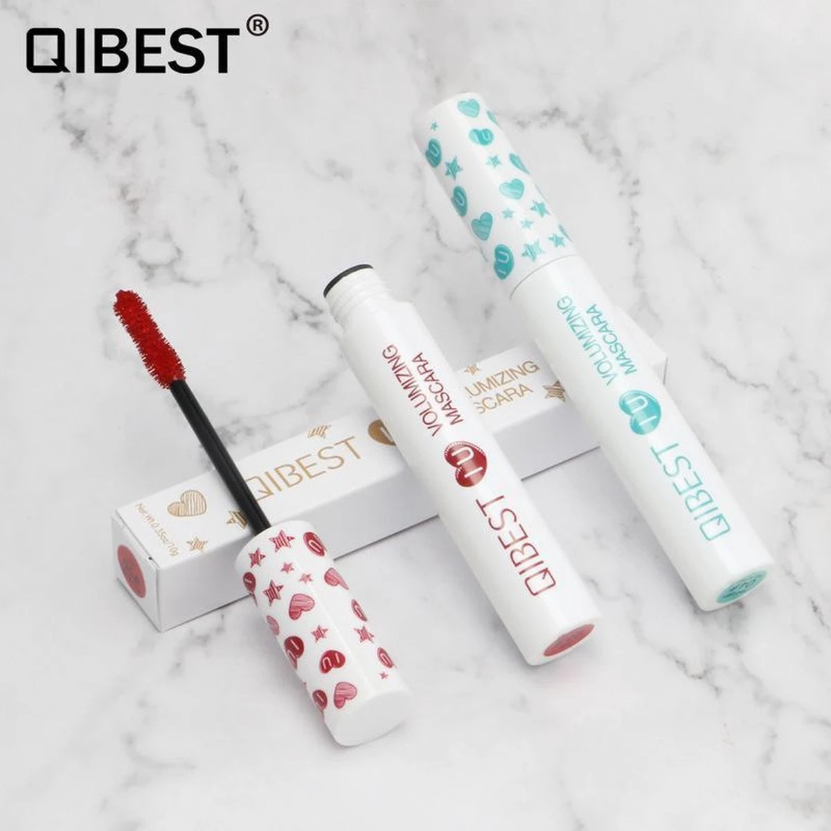 QIBEST® Volume Mascara |Hippe Kleuren |Basis Zwart | Accentueer Uw Wimpers Met Een Zomerse Glamour | Accentueer Uw Natuurlijke Oogkleur | Waterproof 5 QIBEST® Volume Mascara |Hippe Kleuren |Basis Zwart | Accentueer Uw Wimpers Met Een Zomerse Glamour | Accentueer Uw Natuurlijke Oogkleur | Waterproof - Afbeelding 3