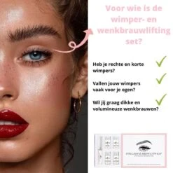 Merkloos Wimper & Wenkbrauw Lifting Set - Wimperlift - Wenkbrauwlift - Lashlift - Browlift - Proffesional Wimperlifting - Lash Lift - Wimperkit - Wenkbrauwkit - Permanent Gekrulde Wimpers - Lashes And Brows - Lash & Brow Kit -Cosmetische Kortingen Winkel 1200x1200 949