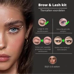 Merkloos Wimper & Wenkbrauw Lifting Set - Wimperlift - Wenkbrauwlift - Lashlift - Browlift - Proffesional Wimperlifting - Lash Lift - Wimperkit - Wenkbrauwkit - Permanent Gekrulde Wimpers - Lashes And Brows - Lash & Brow Kit -Cosmetische Kortingen Winkel 1200x1200 950