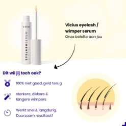 Wimperserum Van Vicius - Eyelash Serum Voor Wimper Groei - Vollere En Langere Wimpers - 5ML -Cosmetische Kortingen Winkel 1200x1200 982