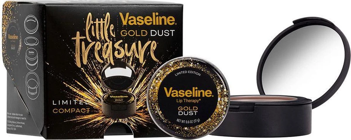 Vaseline® Vaseline Little Treasure Gold Dust Lipbalm Cadeauset 4 Vaseline® Vaseline Little Treasure Gold Dust Lipbalm Cadeauset - Afbeelding 2