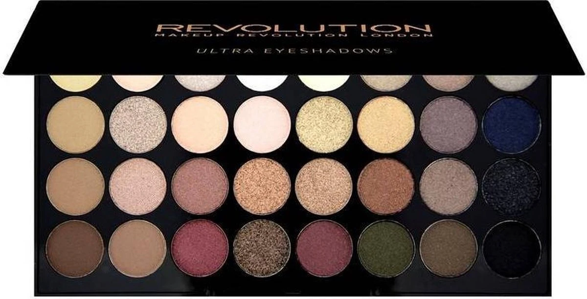 Makeup Revolution London Flawless Ultra Eyeshadows - Oogschaduw Palette - 32 Kleuren 4 Makeup Revolution London Flawless Ultra Eyeshadows - Oogschaduw Palette - 32 Kleuren - Afbeelding 2