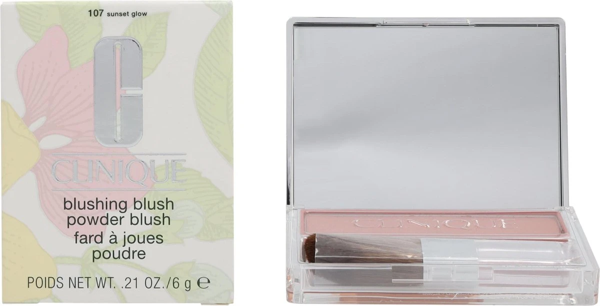 Clinique Blushing Blush Powder Blush - 107 Sunset Glow 5 Clinique Blushing Blush Powder Blush - 107 Sunset Glow - Afbeelding 3