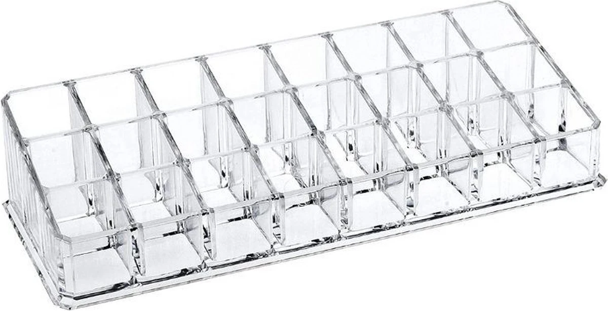 UNIQ Make-up Organizer 24 Vakken (U302) - Lippenstift Organizer - Nagellak - Make-up Kwasten - Transparant 4 UNIQ Make-up Organizer 24 Vakken (U302) - Lippenstift Organizer - Nagellak - Make-up Kwasten - Transparant - Afbeelding 2