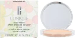 Clinique Stay Matte Sheer Pressed Powder - 02 Stay Neutral - Gezichtspoeder -Cosmetische Kortingen Winkel 1200x622