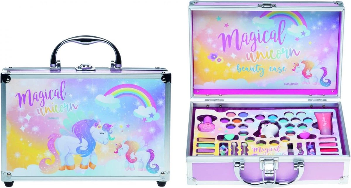 Unicorn Make-up Koffer 42 Delig - Make Up Koffer Met Inhoud - Make Up Koffer Meisjes - Make Up Koffer Kinderen 3 Unicorn Make-up Koffer 42 Delig - Make Up Koffer Met Inhoud - Make Up Koffer Meisjes - Make Up Koffer Kinderen