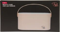 Peach Beauty Luxe Reis Beautycase - LED Spiegel - Peach Oranje -Cosmetische Kortingen Winkel 1200x649 1