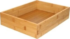 Gerim - Kast/lade Sorteer Organizer Bamboe Hout Bakje 32 X 24 X 7 Cm