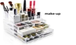 Merkloos Make-up Organizer - Tweedelig - Cosmetica Opbergdoos -Cosmetische Kortingen Winkel 1200x709 5