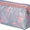Fako Fashion® - Make-up Tasje - Kleine Make-up Tas - Etui - 18x9x13cm - Flamingo Grijs -Cosmetische Kortingen Winkel 1200x720 2