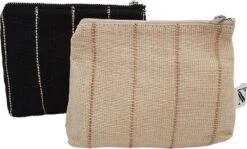 ANNA NERA Fairtrade Etui - Juf Cadeau - Make Up Tasje - Toillettasje - Toiletry Bag Jute S Black 300-031 10 ANNA NERA Fairtrade Etui - Juf Cadeau - Make Up Tasje - Toillettasje - Toiletry Bag Jute S Black 300-031 -Cosmetische Kortingen Winkel 1200x722 5