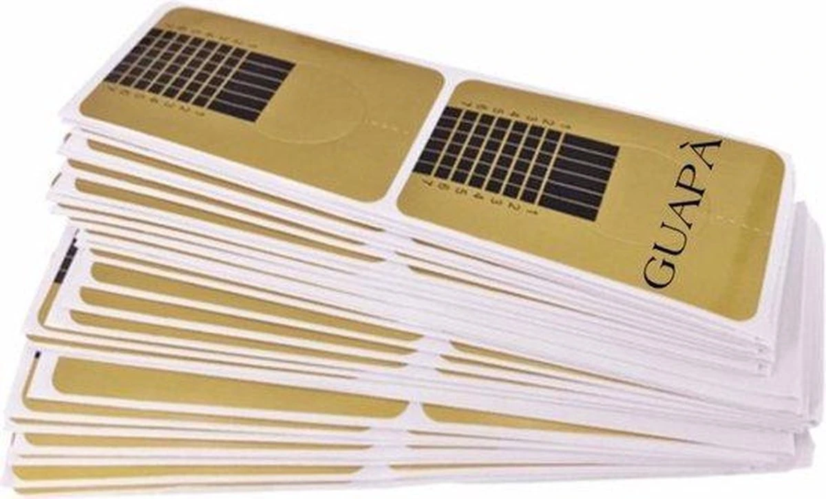 GUAPÀ® Acryl Nagel Sjablonen | Nail Forms | French Manicure | Goud | 25 Stuks 3 GUAPÀ® Acryl Nagel Sjablonen | Nail Forms | French Manicure | Goud | 25 Stuks