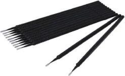Lashes & More - 100 Stuks Wegwerp Microbrushes - Zwart - Wimpers Uitbreiding - Individuele Lash Verwijderen - Wattenstaafje - Micro Borstel Voor Wimper Extensions Tool- Microbrush -Cosmetische Kortingen Winkel 1200x733
