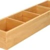 Gerim - Make-up Sorteer Organizer 4-vaks Bakje 44 X 10 X 6 Cm Bamboe -Cosmetische Kortingen Winkel 1200x737