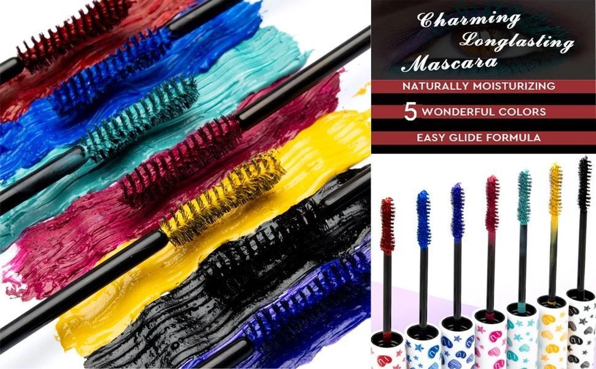 QIBEST® Volume Mascara |Hippe Kleuren |Basis Zwart | Accentueer Uw Wimpers Met Een Zomerse Glamour | Accentueer Uw Natuurlijke Oogkleur | Waterproof 4 QIBEST® Volume Mascara |Hippe Kleuren |Basis Zwart | Accentueer Uw Wimpers Met Een Zomerse Glamour | Accentueer Uw Natuurlijke Oogkleur | Waterproof - Afbeelding 2