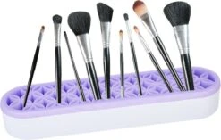 Make Up Organizer - Paars - Make Up Holder - Kwasten Organizer - Make Up Houder - Nagellak/Lipstick Organizer - Lippenstift Houder - Siliconen