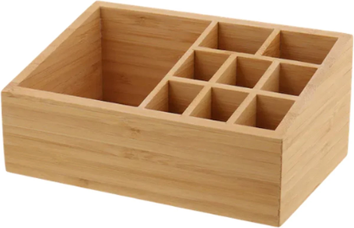 Bamboe Make-up Organizer - Organizer - Make-up Organizer - Make-up Accessoires - Make-up Opberger 3 Bamboe Make-up Organizer - Organizer - Make-up Organizer - Make-up Accessoires - Make-up Opberger