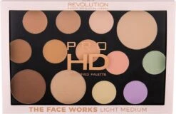 Makeup Revolution HD Pro Palette The Works - Light/Medium -Cosmetische Kortingen Winkel 1200x778