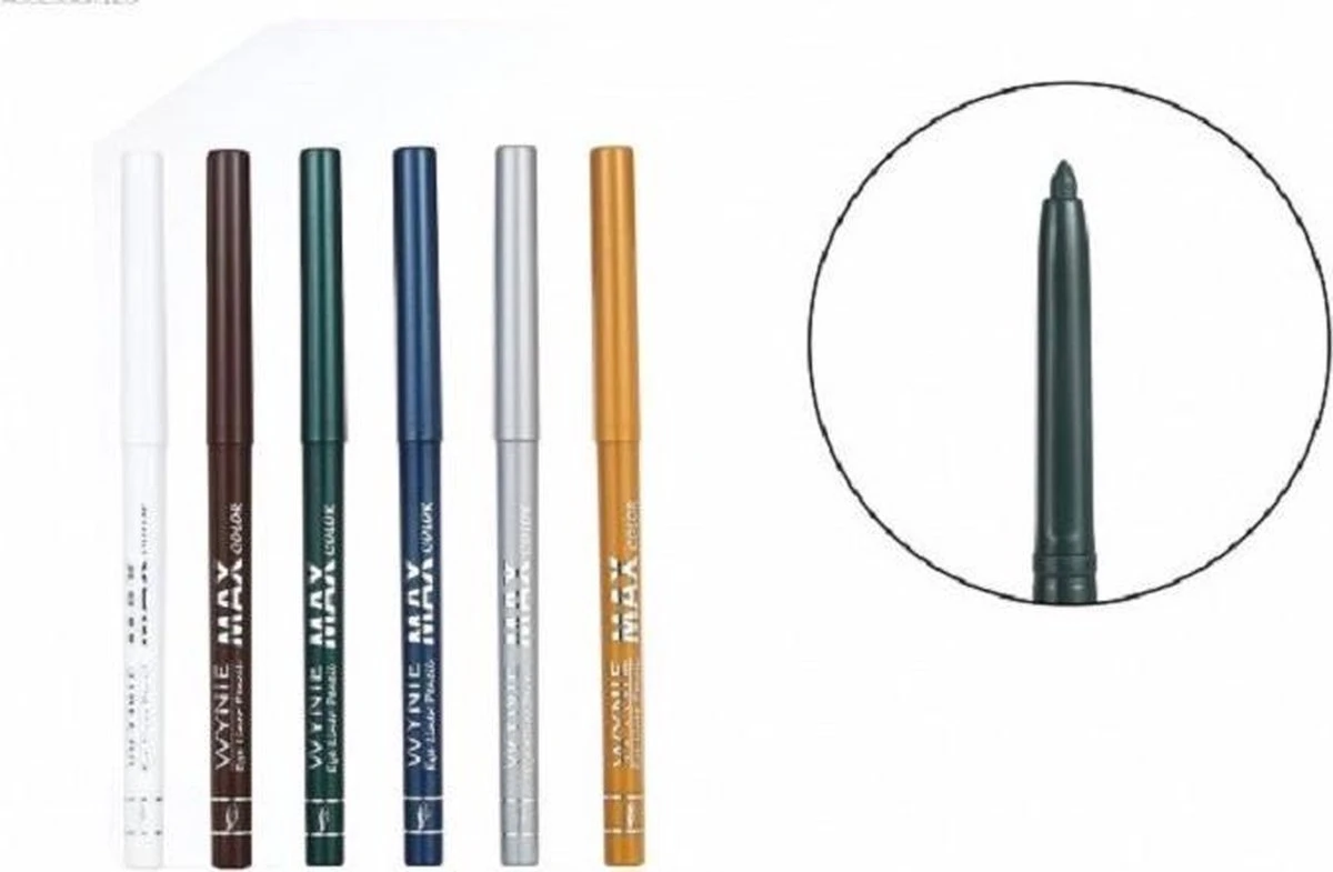 Wynie – MAX Color - Wit Oogpotlood, Draaibaar / Automatic Eye Liner Pencil – Nummer 007 - 1 Stuks 4 Wynie – MAX Color - Wit Oogpotlood, Draaibaar / Automatic Eye Liner Pencil – Nummer 007 - 1 Stuks - Afbeelding 2