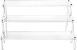 QWORK 3-laags Acryl Displaystandaard, Transparant Acryl Display Riser Plank Voor Figuren, Sieraden, Cupcake, Lippenstift, Nagellak, Kruiden, 30x21x15cm -Cosmetische Kortingen Winkel 1200x786 7