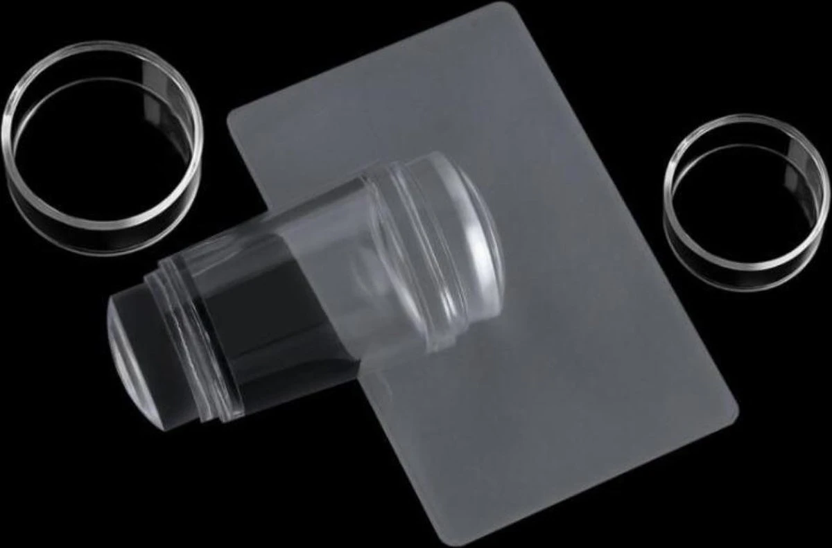 Merkloos Jinius ® - Nagelstempel Doorzichtig - Dubbele Siliconen Gel Stamper - French Manicure Tip Stempel - Nagelstempel Met Schraper - Nail Art Jelly Stamp - Nagel Stempel Kussen 4 Merkloos Jinius ® - Nagelstempel Doorzichtig - Dubbele Siliconen Gel Stamper - French Manicure Tip Stempel - Nagelstempel Met Schraper - Nail Art Jelly Stamp - Nagel Stempel Kussen - Afbeelding 2