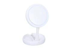 Grundig Opmaakspiegel - LED-verlichting - Opbergruimte Sieraden - Gewone En Vergrotende Spiegel - Wit -Cosmetische Kortingen Winkel 1200x800 66