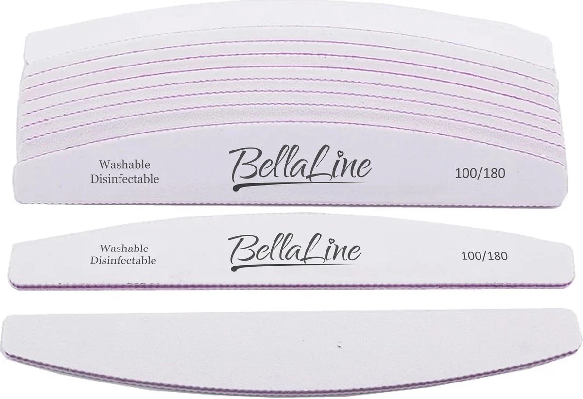 BellaLine - 25 Nagelvijlen - Kunstnagels - Moonvijl - Zebra Vijl - Nagelvijl - Nagels - Nail Art - Nagelverzorging - Nepnagels - Acrylnagels - Gelnagels - Nails - Moon - UV Nagel Gel - Zachte Vijl 100/180 - Nagel Vijl 4 BellaLine - 25 Nagelvijlen - Kunstnagels - Moonvijl - Zebra Vijl - Nagelvijl - Nagels - Nail Art - Nagelverzorging - Nepnagels - Acrylnagels - Gelnagels - Nails - Moon - UV Nagel Gel - Zachte Vijl 100/180 - Nagel Vijl - Afbeelding 2