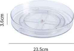 Merkloos Make Up Draaiplateau Organiser Plus Extra Gezichtsmasker - Make Up Organizer Transparant - 24cm - Make-up Organiser Transparant - Lazy Susan Draaiplateau - Draaiplateau - Draaischijf - Badkamer Organizer - Draaischijf - Make Up Doos - Bwa Commerce -Cosmetische Kortingen Winkel 1200x831 4