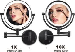 SaniDreams Thora - Make-up Spiegel-rond-zwart-10x Vergroot -Cosmetische Kortingen Winkel 1200x838 7
