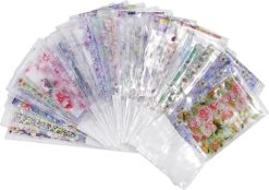 Set Van 30 X Transfer Nail Art Foil | Nagel Folie | Bloemen Design Nagelfolie | Voor Op Nagellak, UV LED Gellak Met Transfer Gel | Sparkolia -Cosmetische Kortingen Winkel 1200x844 6
