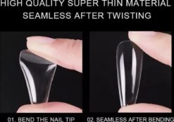 Gel Soft Flex Nepnagels Plaknagels Met Lijm Almond Shape Nagels Press On Nails 100% Soak-off - Fake Nails- Nageltips Full Cover 240 Stuks Transparant / Clear Tips Van Hoge Kwaliteit + Nagelvijl + Lijm -Cosmetische Kortingen Winkel 1200x847 6