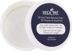 Herome Nagellakremover Pads - Nagellakverwijderaar Pads - Acetonvrij, Mild Reinigend En Droogt Niet Uit - Handig Voor Onderweg Travelsize- 30 Pads -Cosmetische Kortingen Winkel 1200x850