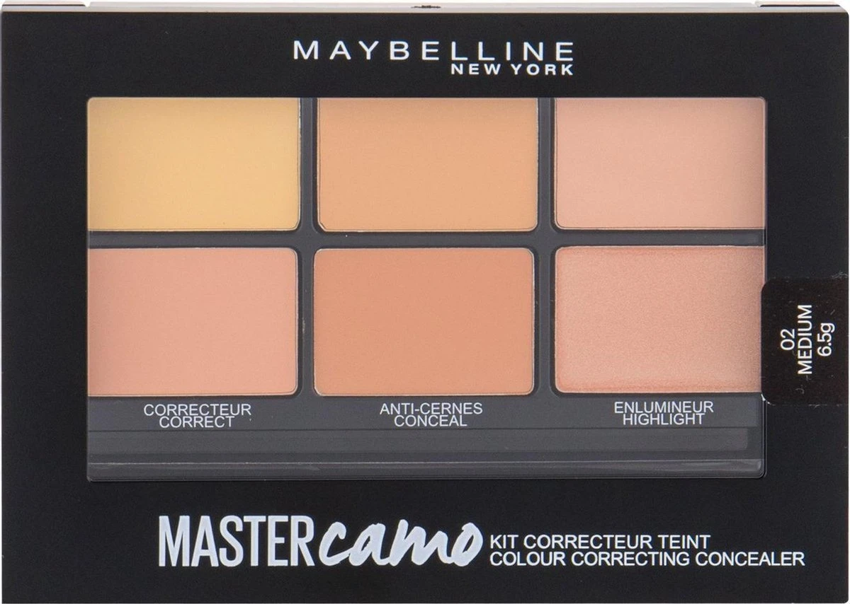 Maybelline - Master Camo Palette - 2 Medium - Concealer Palette 5 Maybelline - Master Camo Palette - 2 Medium - Concealer Palette - Afbeelding 3