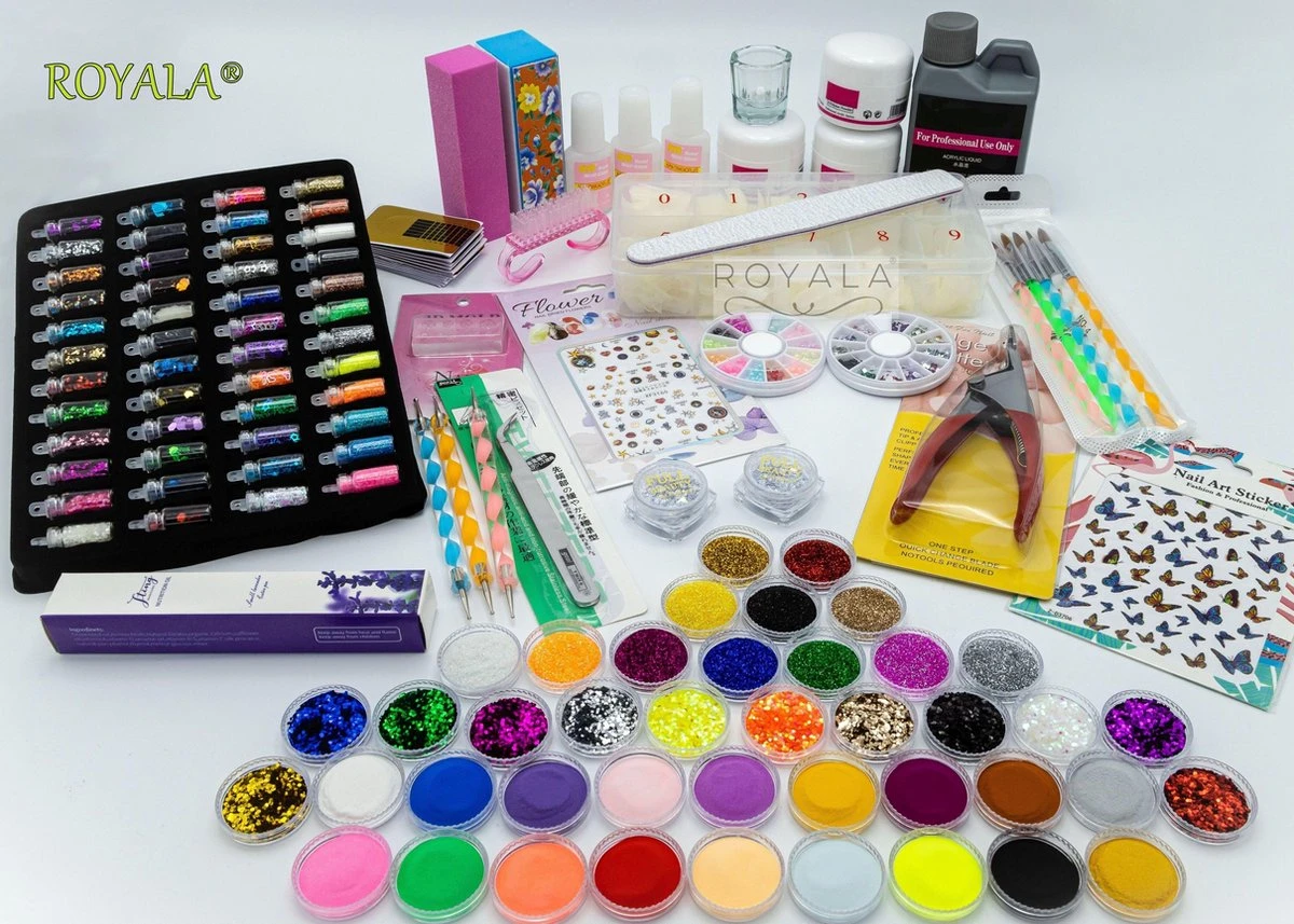 Royala - Acrylnagels Starters Pakket Large|L| 125 Delig | 94 Colors | Acryl Nagels Set | Acryl Starter Kit | Nail Art Pakket | 500 Franse Nageltips | Manicure Set Voor Nail Art Kit | Nagel Decoratie | Acryl Poeder | Acryl Vloeistof | Monomeer 8 Royala - Acrylnagels Starters Pakket Large|L| 125 Delig | 94 Colors | Acryl Nagels Set | Acryl Starter Kit | Nail Art Pakket | 500 Franse Nageltips | Manicure Set Voor Nail Art Kit | Nagel Decoratie | Acryl Poeder | Acryl Vloeistof | Monomeer - Afbeelding 6