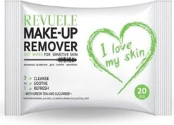 Revuele Wet Wipes Make Up Remover Green Tea Cucumber