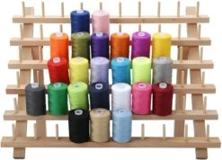 Merkloos Houten Naaigaren Rek - 60 Houders Voor Garen - Voor Naaien & Borduren - Opbergrek Staand - 60 Pinnen - Houder - Organizer - Hout -Cosmetische Kortingen Winkel 1200x865 9