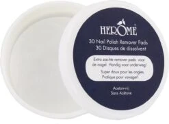 Herome Nagellakremover Pads - Nagellakverwijderaar Pads - Acetonvrij, Mild Reinigend En Droogt Niet Uit - Handig Voor Onderweg Travelsize- 30 Pads -Cosmetische Kortingen Winkel 1200x878 2