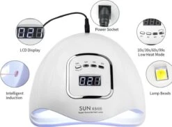 Merkloos 80 Watt UV LED Lamp Nagels - SUN X5 MAX - 45LED - Nagel - UV- LED Lamp - Wit - Nagellamp - Nail Dryer - Nagels - Salon - Lamp - -Cosmetische Kortingen Winkel 1200x888 2