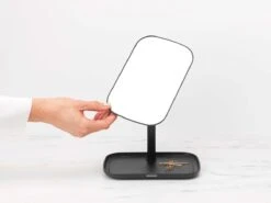 Brabantia ReNew Make-up Spiegel - Met Accessoireschaal - Dark Grey -Cosmetische Kortingen Winkel 1200x900 29