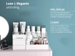 Make-Up Organizer - Cosmetica - Opbergdoos - Wit - Nagellak - Creme - Sieraden - Pennenbakje - Bureau - Organizers - Make Up 9 Make-Up Organizer - Cosmetica - Opbergdoos - Wit - Nagellak - Creme - Sieraden - Pennenbakje - Bureau - Organizers - Make Up -Cosmetische Kortingen Winkel 1200x901 11