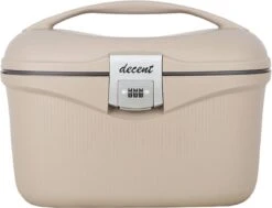 Decent Beautycase Dames / Reiskoffer - Hardcase - Sportivo - Beige -Cosmetische Kortingen Winkel 1200x919 6