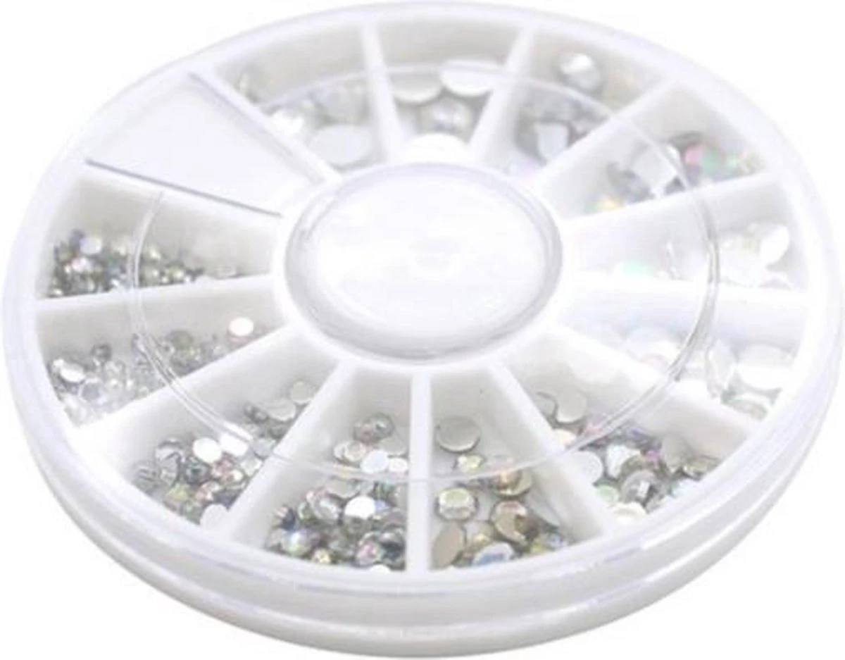 Doosje Rhinestone / Strass Nagel Steentjes - 5 Verschillende Maten Nail Art Diverse Kleuren / Strass Nagel Steentjes / Nagel Diamantjes / Nail Art 6 Doosje Rhinestone / Strass Nagel Steentjes - 5 Verschillende Maten Nail Art Diverse Kleuren / Strass Nagel Steentjes / Nagel Diamantjes / Nail Art - Afbeelding 4