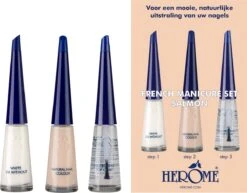 Herome French Manicure Set Salmon - Complete Set In 3 Stappen Een French Manicure - Met Een Salmon Kleurlak, Een Witte Nagellak Voor De Nagelranden En Een Top Coat - 3x10ml. 24 Herome French Manicure Set Salmon - Complete Set In 3 Stappen Een French Manicure - Met Een Salmon Kleurlak, Een Witte Nagellak Voor De Nagelranden En Een Top Coat - 3x10ml. -Cosmetische Kortingen Winkel 1200x939 3