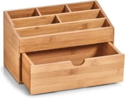 Zeller Present Houten Bureau Organizer - C-04-4-CHout - Sorteervakken & Duurzaam -Cosmetische Kortingen Winkel 1200x944 3