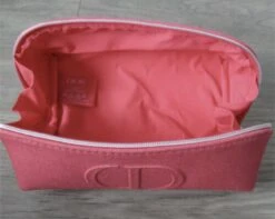 DIOR COSMETIC/MAKEUP BEAUTY LOGO BAG/CASE POUCH CLUTCH CORAL PINK -Cosmetische Kortingen Winkel 1200x955 4