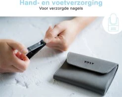 Merkloos Luxe 16-delige | Manicure Set | Met Lederen Opbergetui | Manicureset | Nagelknipper | Grijs -Cosmetische Kortingen Winkel 1200x963 6
