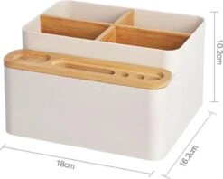 LYVION Make-up En Bureau Organizer - Kunststof En Bamboe 16 LYVION Make-up En Bureau Organizer - Kunststof En Bamboe -Cosmetische Kortingen Winkel 1200x963 7