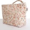 Merkloos Make-Up Tasje / Etui / Toilettas Met Trendy Kleurrijk Terrazzo Patroon - Terracotta -Cosmetische Kortingen Winkel 1200x964 5