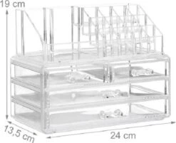 Merkloos Make-up Organizer - Tweedelig - Cosmetica Opbergdoos -Cosmetische Kortingen Winkel 1200x976 3
